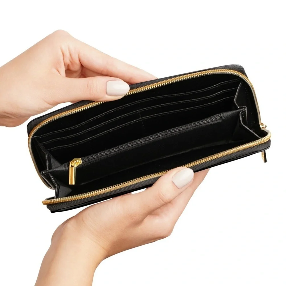 NEW Denver Original Art Printed Zip Around Long Wallet